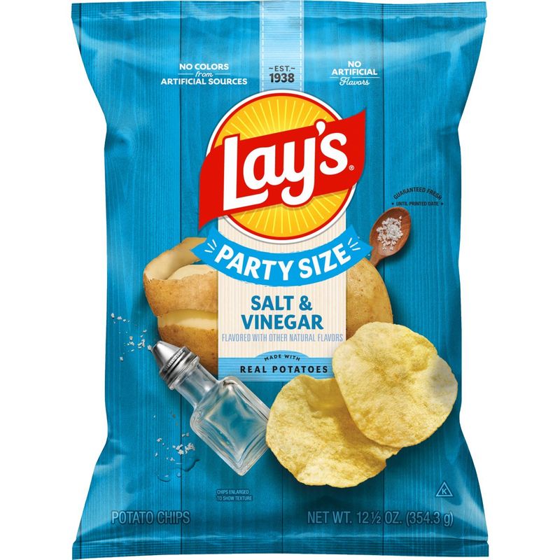 Lay's Potato Chips Salt &amp; Vinegar 12 1/2 Oz