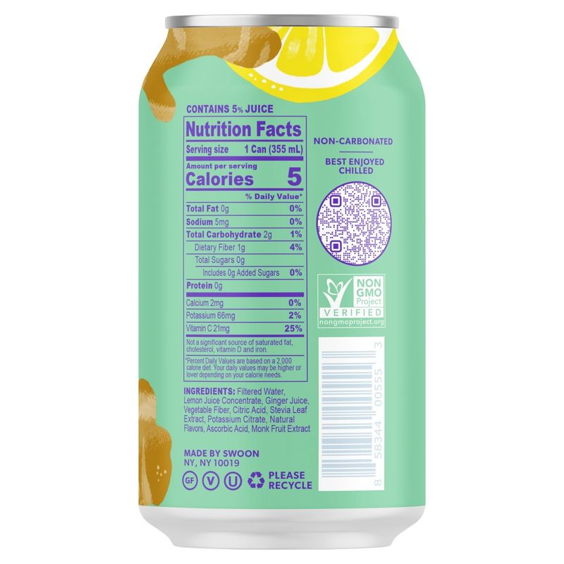Swoon Ginger Lemonade, 12 fl oz