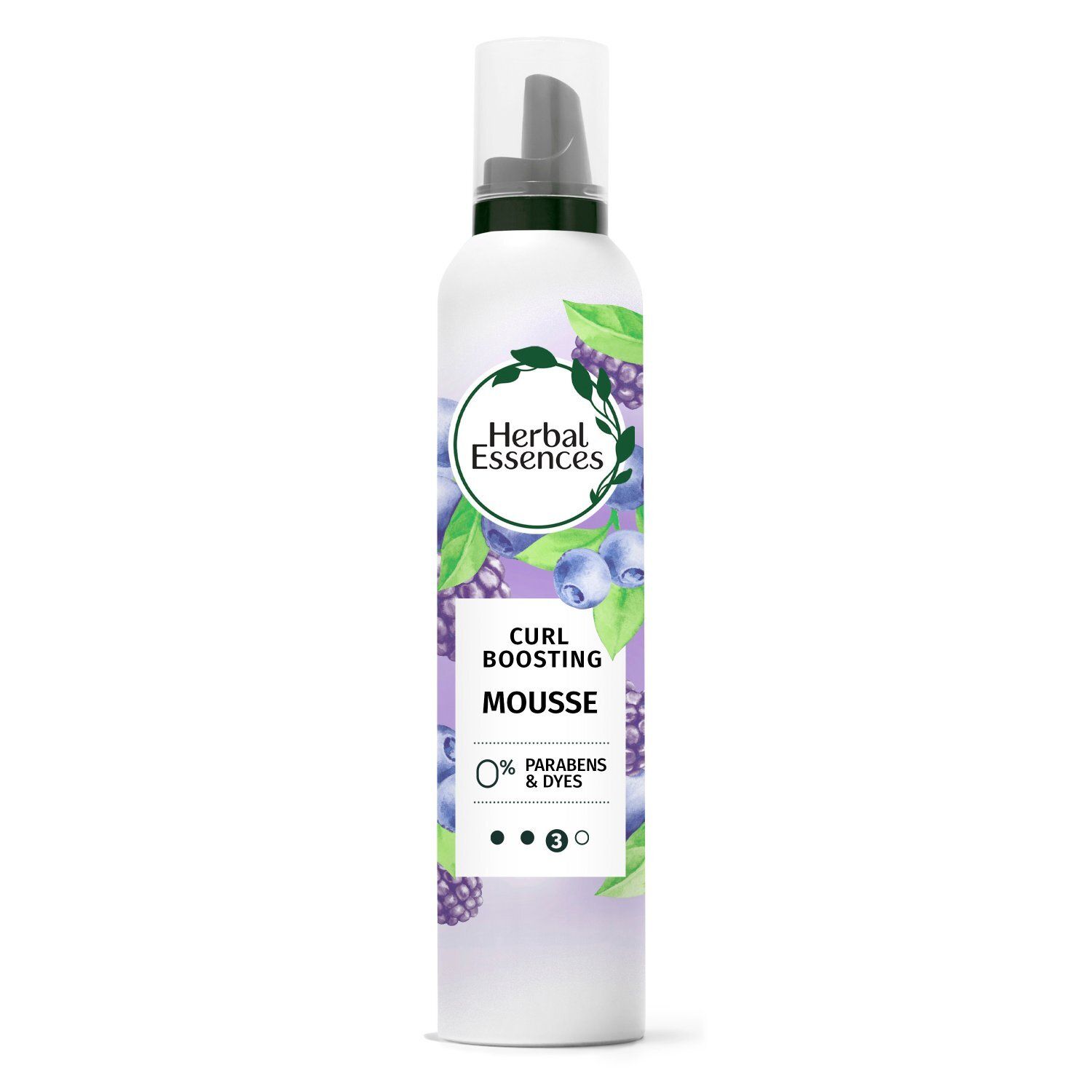Herbal Essences Curl Boosting Mousse for Curly Hair and Wavy Hair, All Day Hold, Frizz Control, 6.8