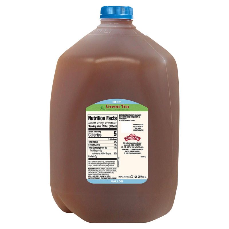 Turkey Hill Diet Green Tea, one gallon