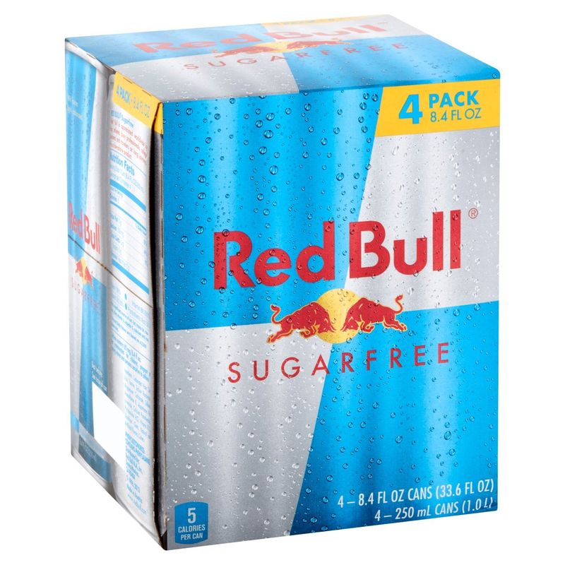 Red Bull Sugarfree Energy Drink, 8.4 fl oz, 4 count