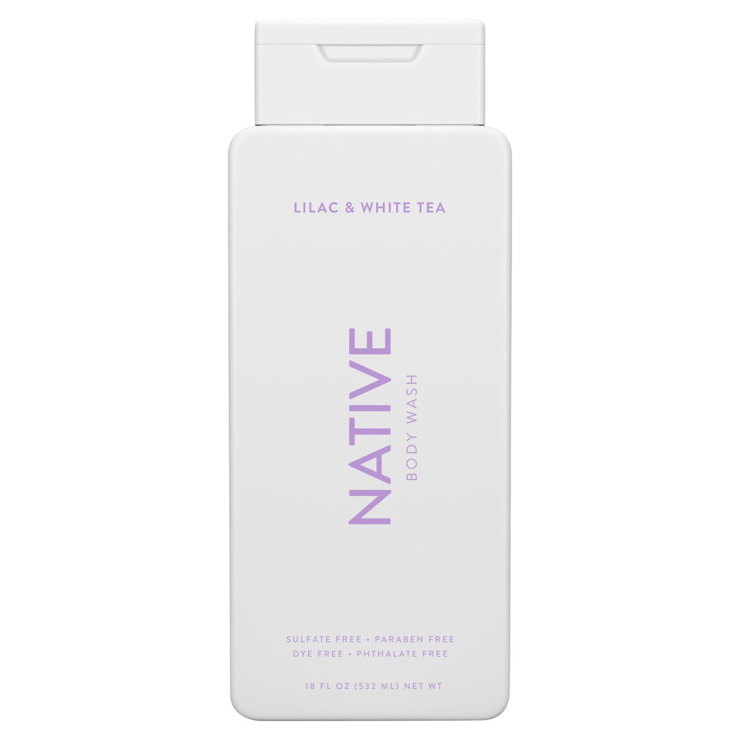 Native Lilac &amp; White Tea Body Wash, 18 fl oz