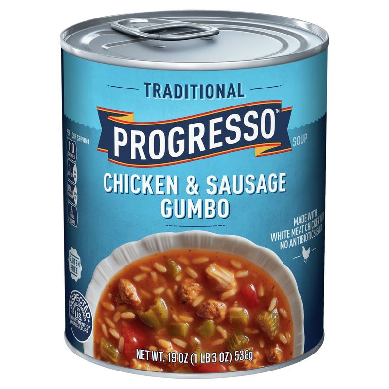 Progresso Traditional Chicken &amp; Sausage Gumbo Soup, 19 oz
