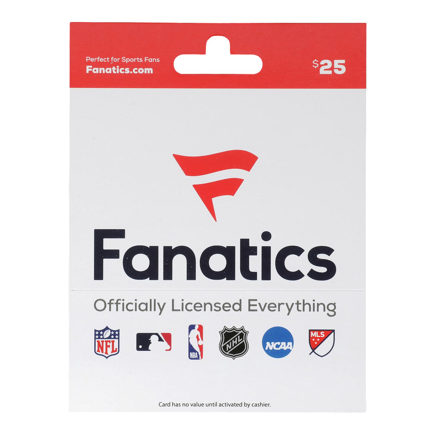 Fanatics $25 Gift Card, 1 each