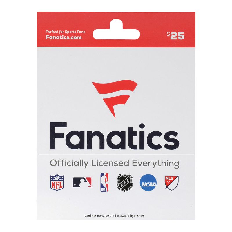 Fanatics $25 Gift Card, 1 each