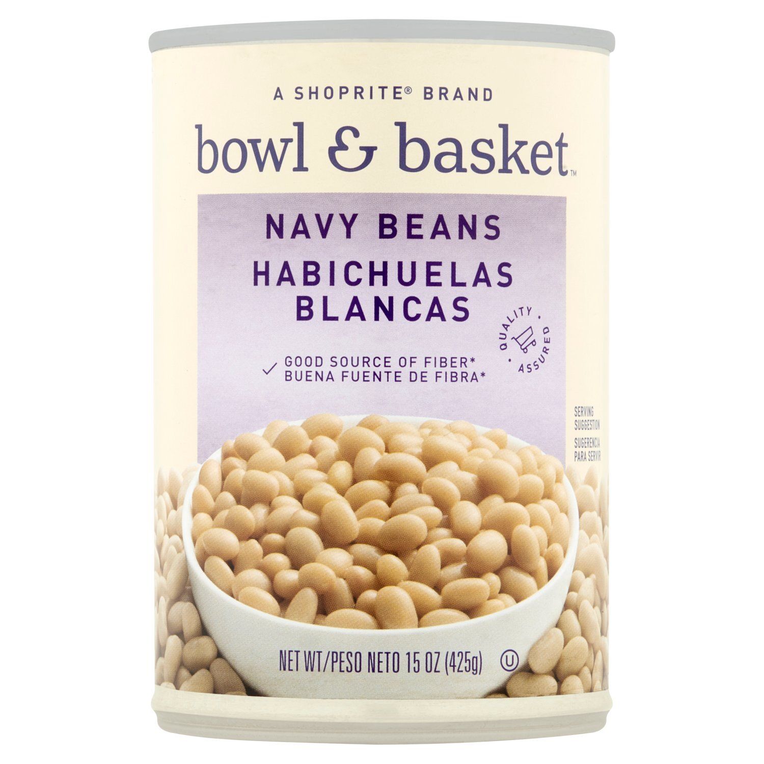 Bowl &amp; Basket Navy Beans, Habichuelas Blancas, 15 oz