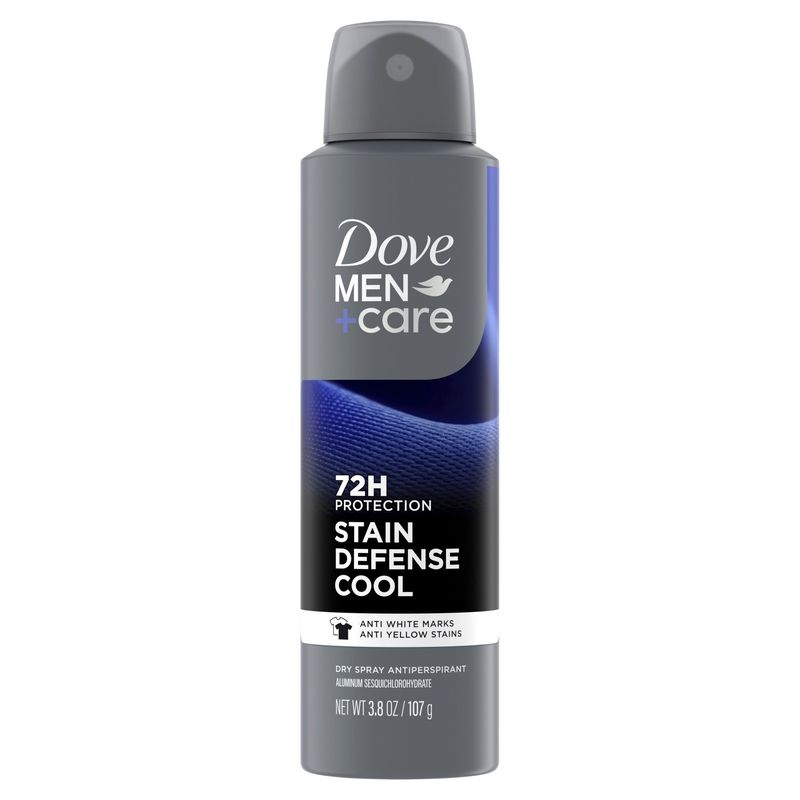 Dove Men+Care Stain Defense Cool Dry Spray Antiperspirant, 3.8 oz