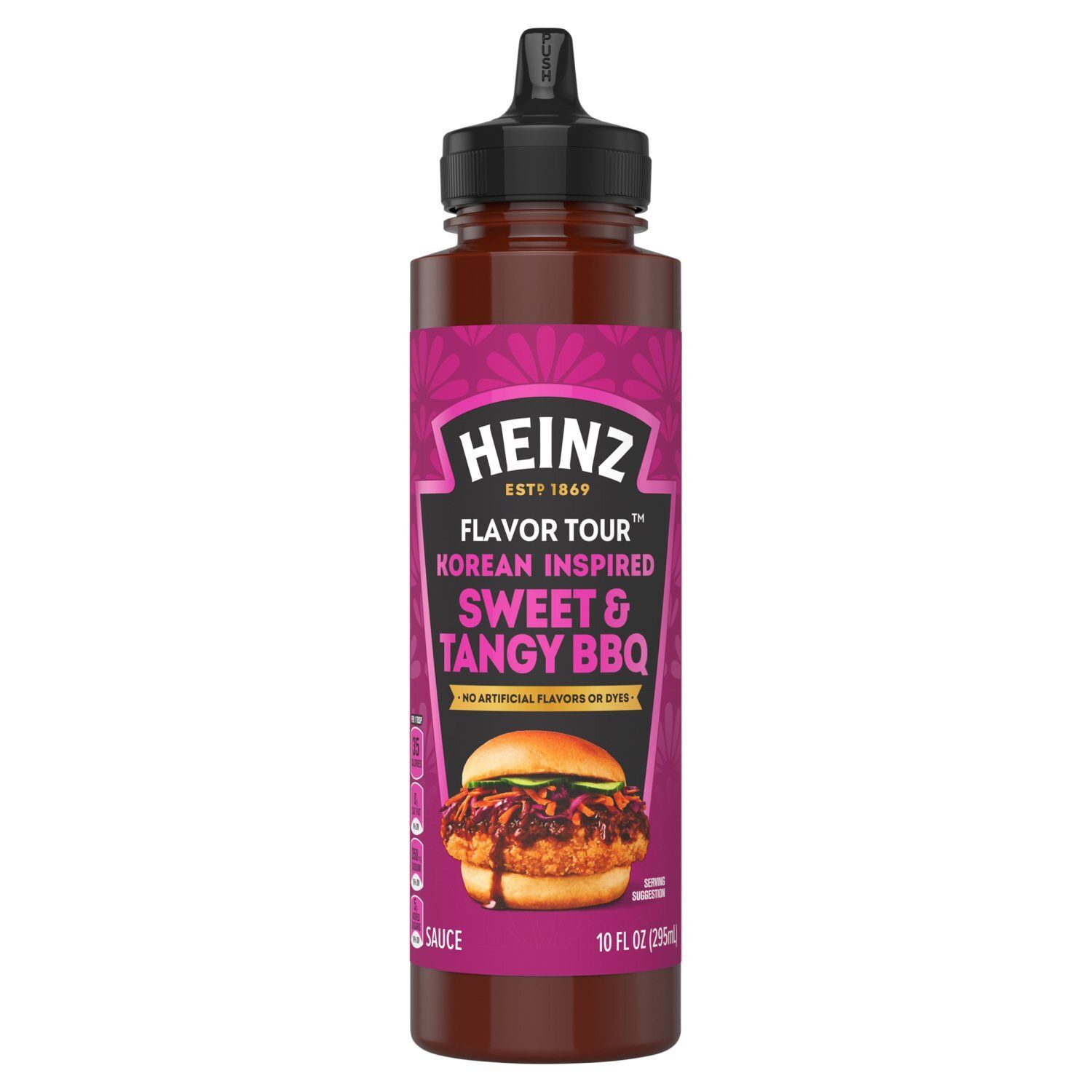 Heinz Flavor Tour Korean Inspired Sweet &amp; Tangy BBQ Sauce, 10 fl oz