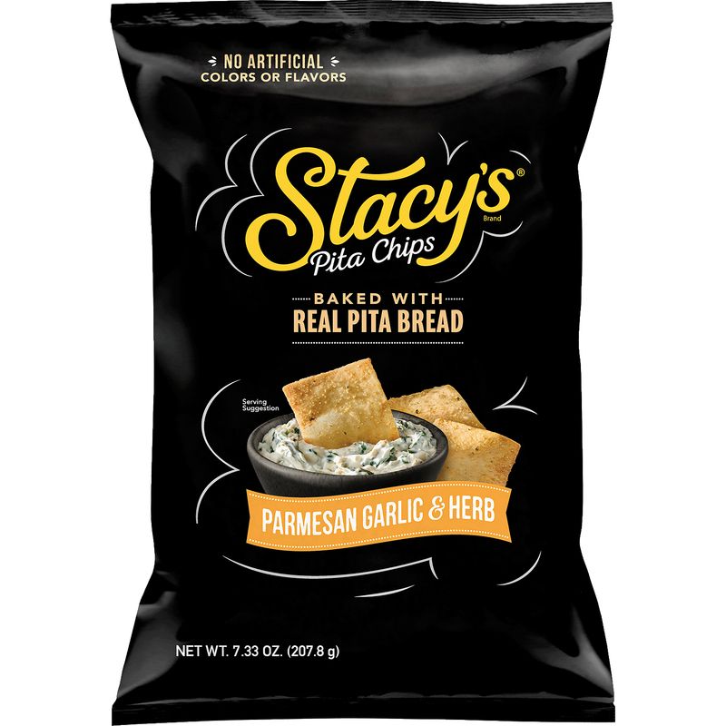 Stacy's Baked Pita Chips Parmesan Garlic &amp; Herb 7.33 Oz