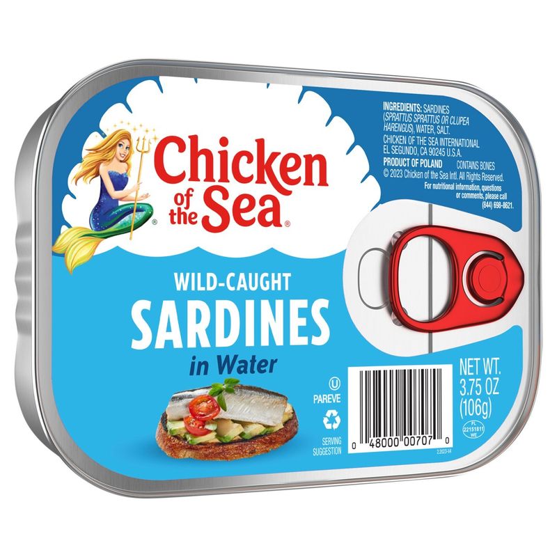 Chicken of the Sea Wild-Caught Sardines in Water, 3.75 oz