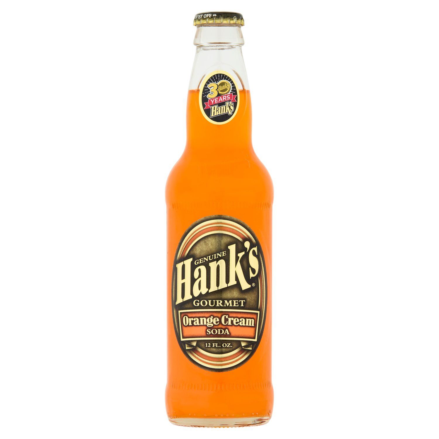 Hank's Gourmet Orange Cream Soda, 12 fl oz