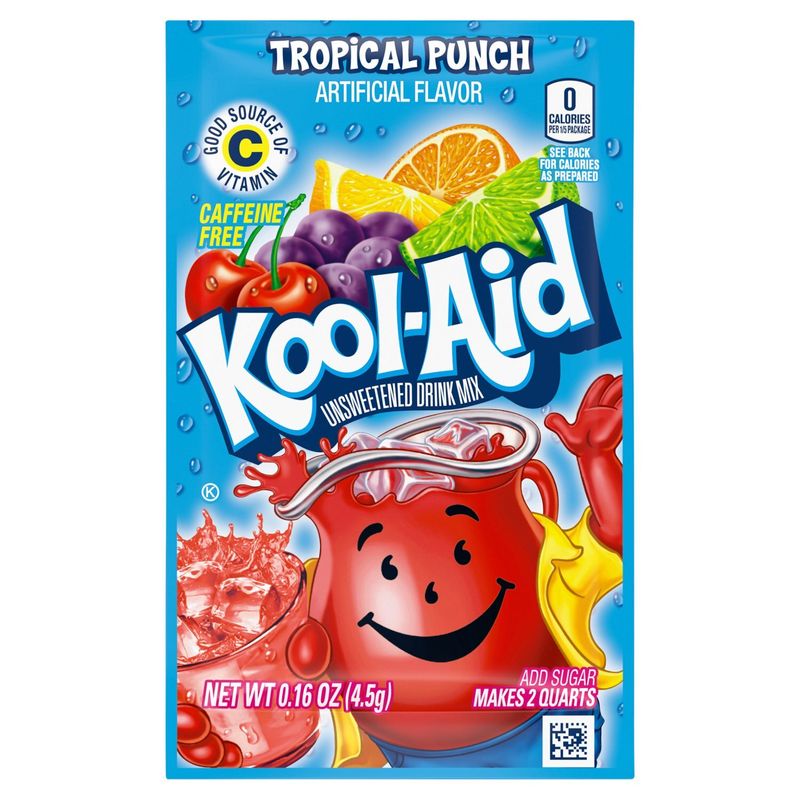 Kool-Aid Tropical Punch Unsweetened Drink Mix, 0.16 oz