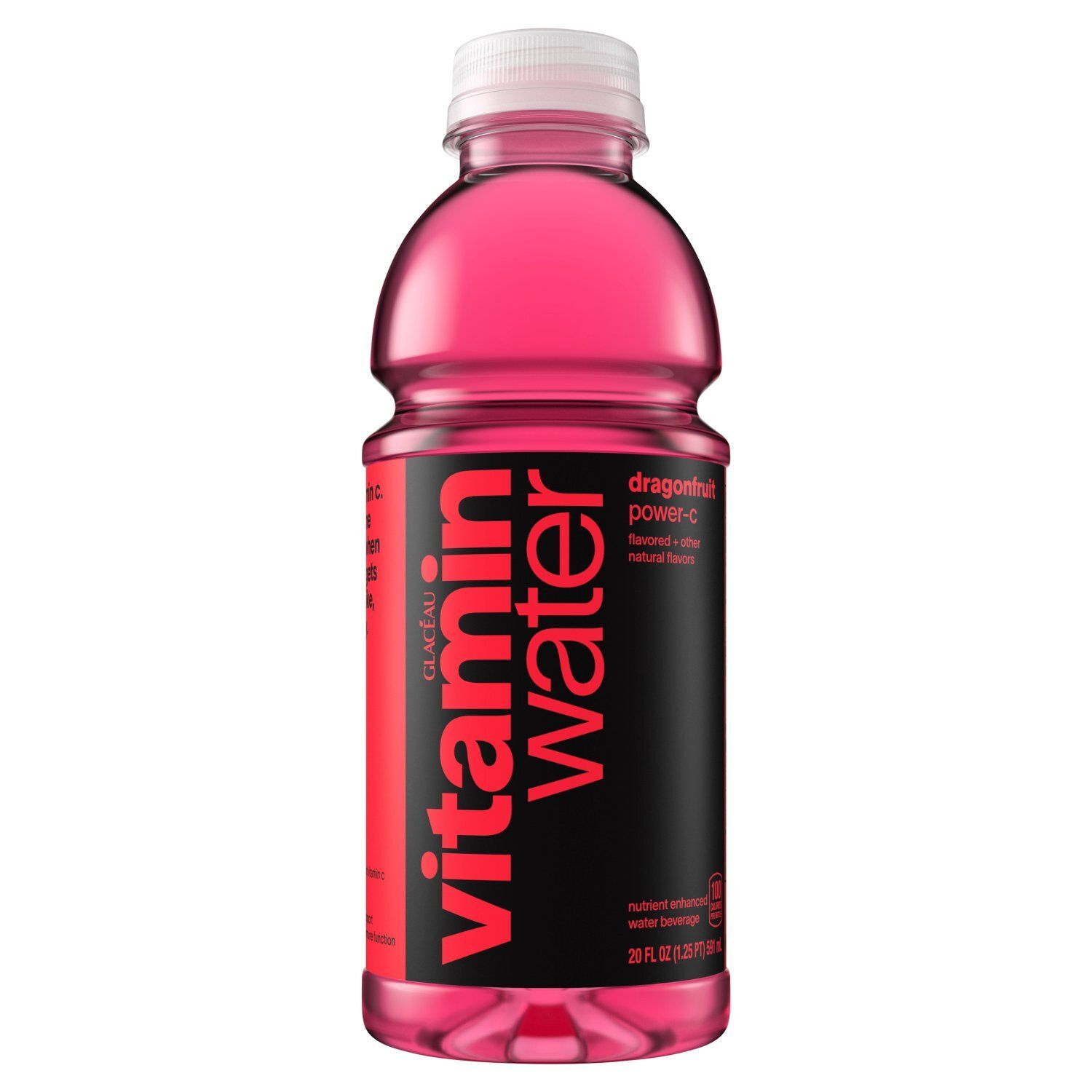 Glacéau Vitaminwater Dragonfruit Power-c Nutrient Enhanced Water Beverage, 20 fl oz