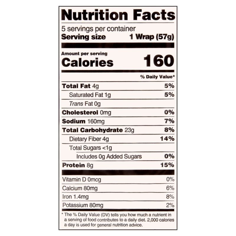Toufayan Bakeries Hearth Baked Smart Wraps, 5 count, 10 oz