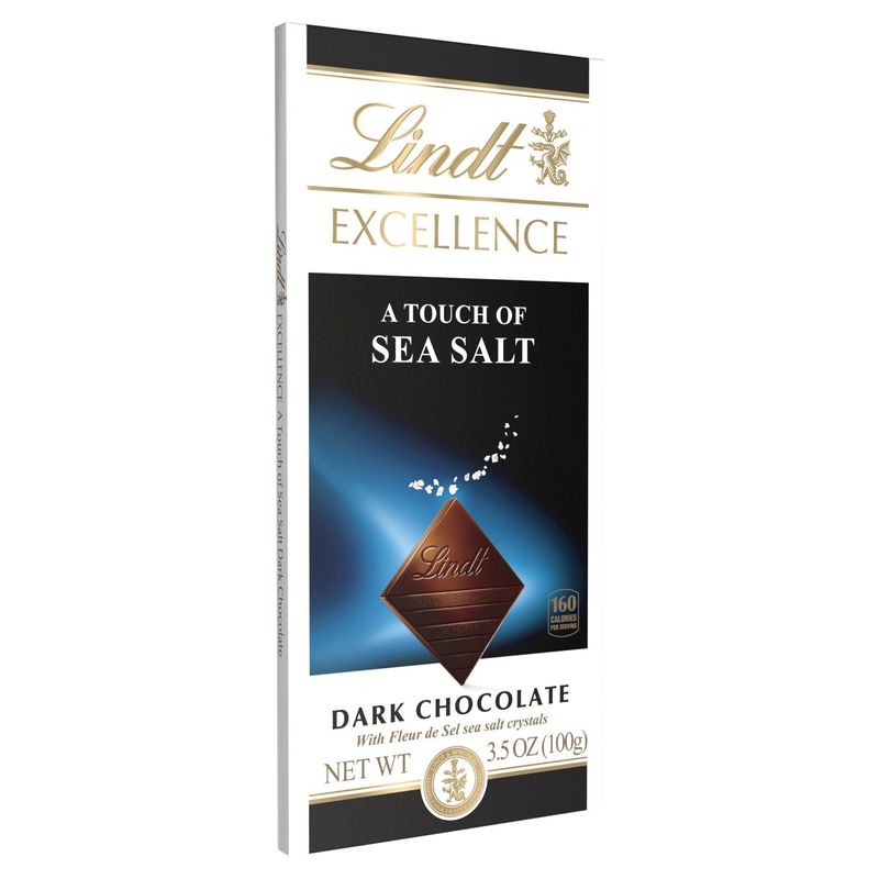 Lindt Excellence Sea Salt Dark Chocolate, 3.5 oz