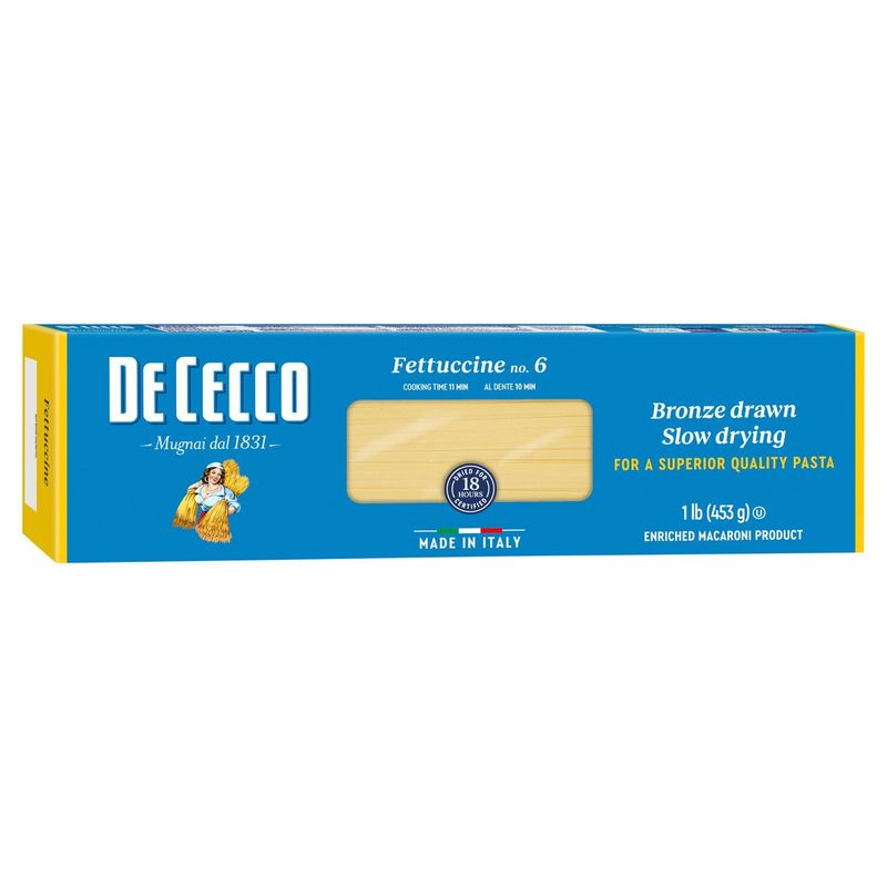 De Cecco Fettuccine No. 6 Pasta, 1 lb