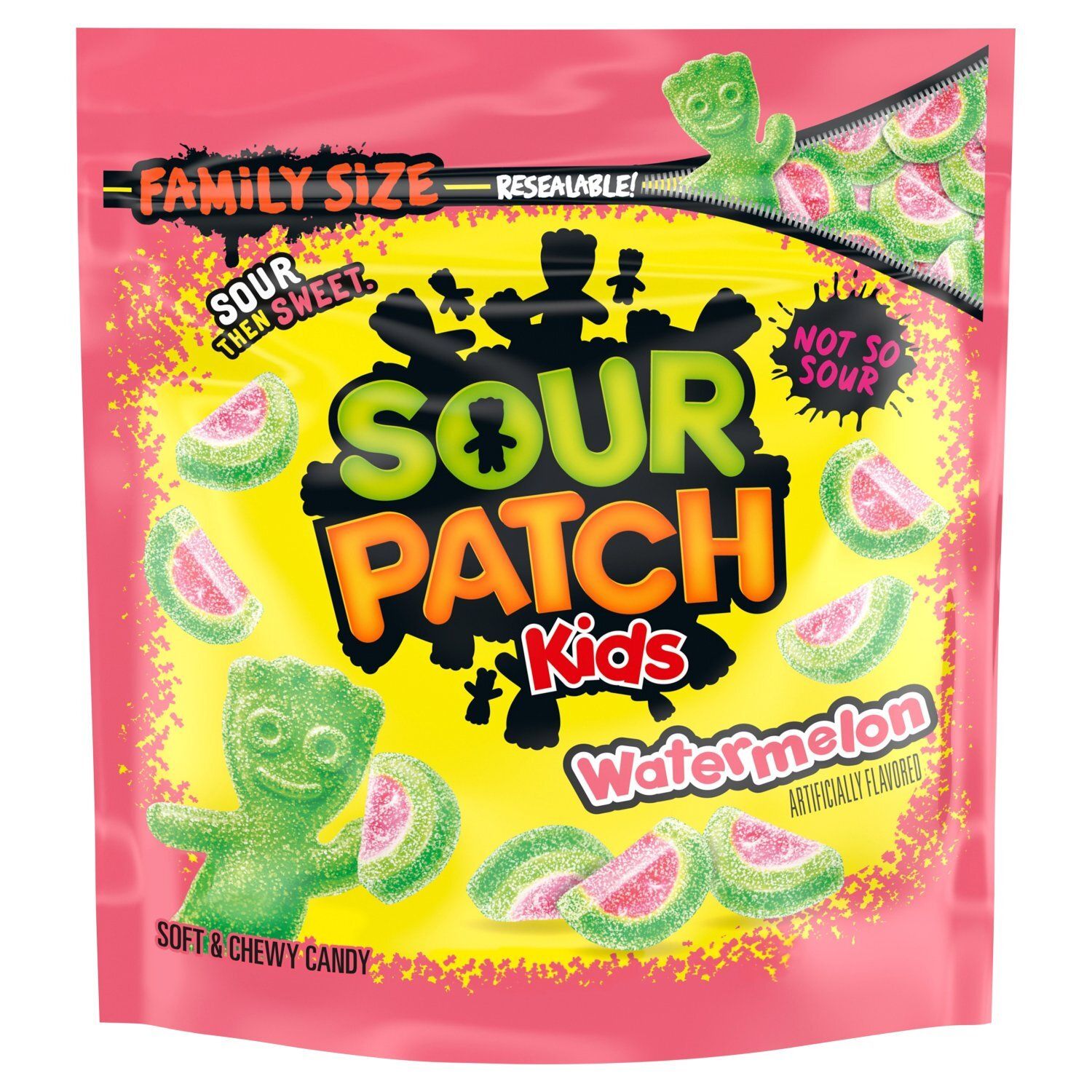Sour Patch Kids Watermelon Soft &amp; Chewy Candy Family Size, 28.8 oz