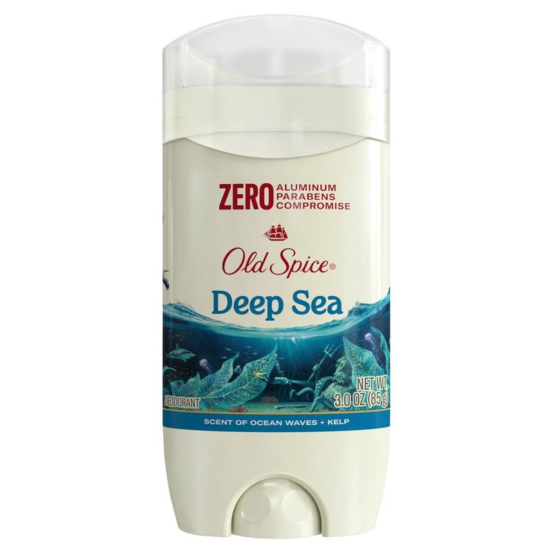 Old Spice Deep Sea Scent of Ocean Waves + Kelp Deodorant, 3.0 oz