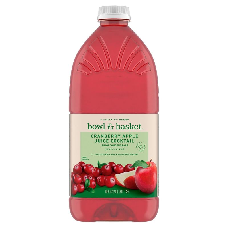 Bowl &amp; Basket Cranberry Apple Juice Cocktail, 64 fl oz