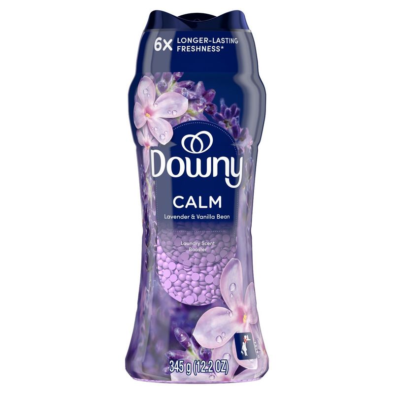 Downy Calm In-Wash Laundry Scent Booster Beads, Soothing Lavender and Vanilla Bean scent, 12.2 OZ,