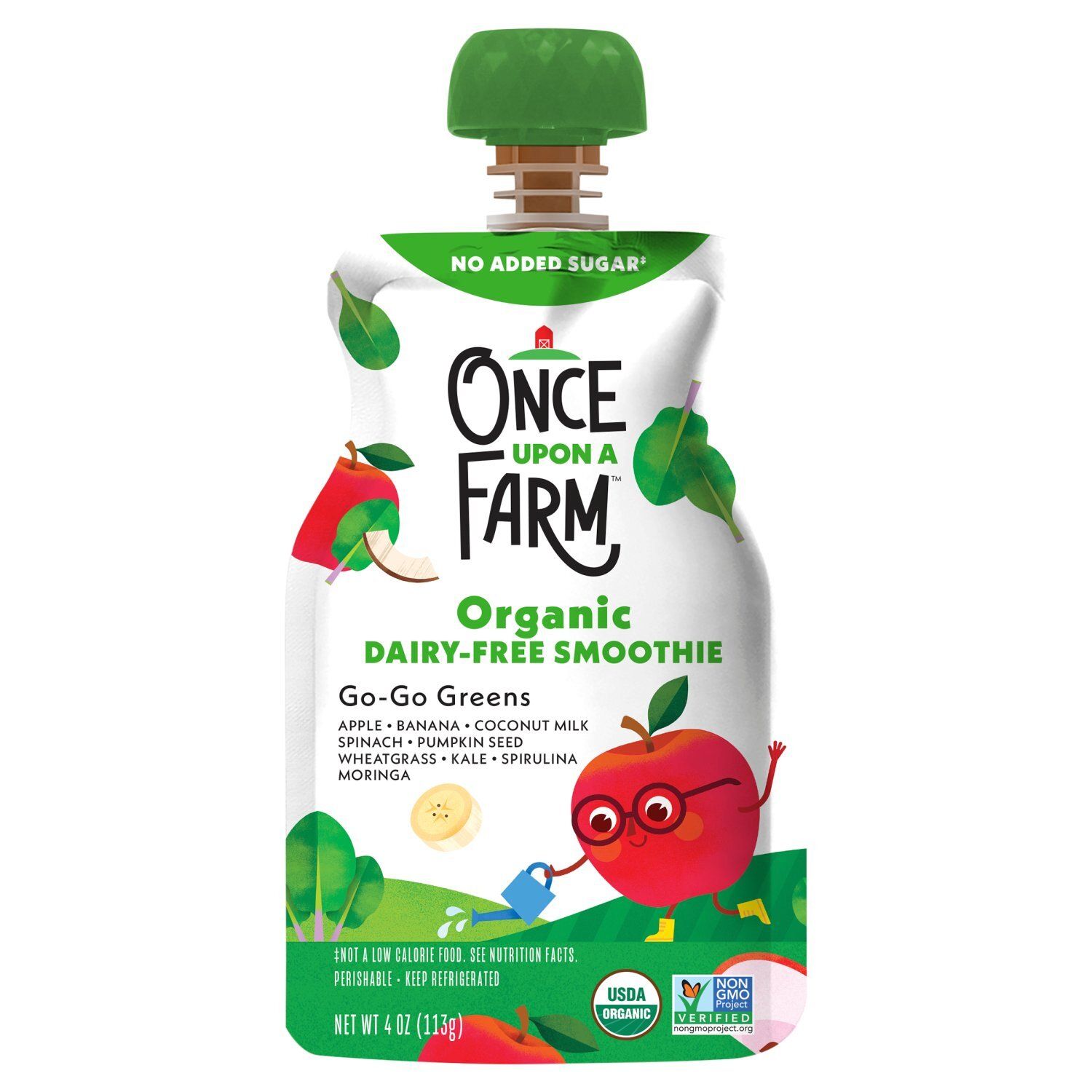 Once Upon a Farm Organic Dairy-Free Smoothie Baby Food, 4 oz