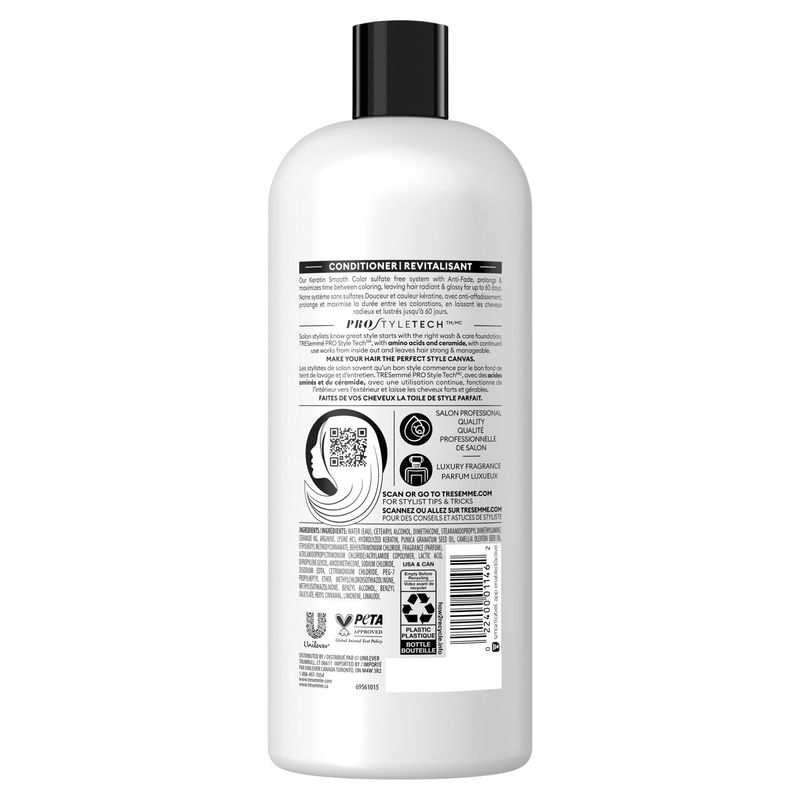 TRESemmé Keratin Smooth Color Anti-Fade Conditioner, 28 fl oz
