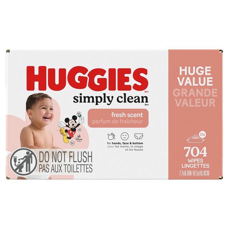 Huggies Simply Clean Fresh Scent Wipes Huge Value, 704 count
