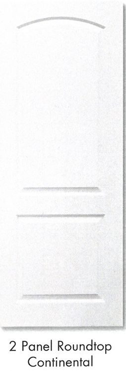 Two Panel Round Top Continental
