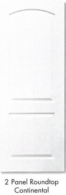 Two Panel Round Top Continental