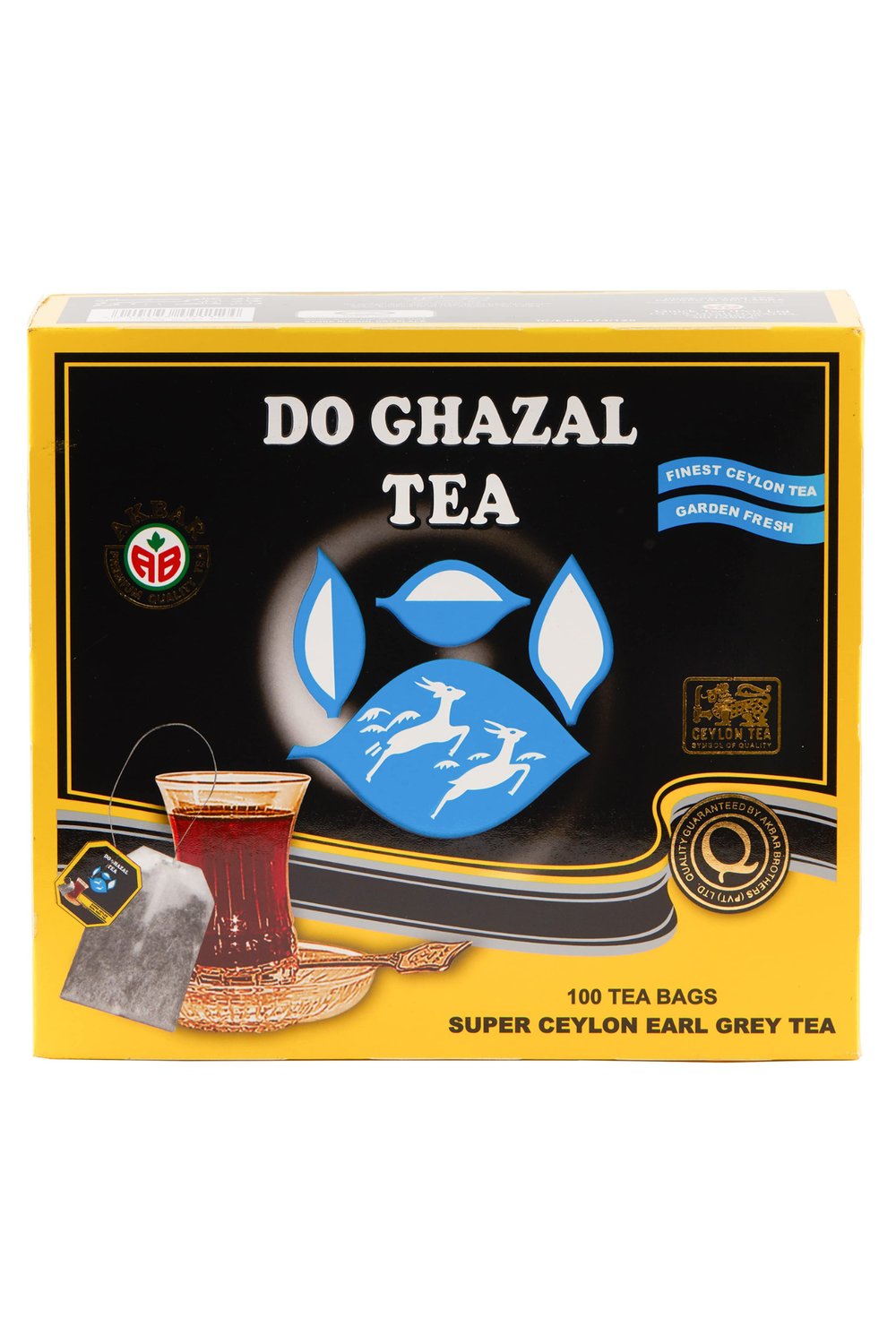 DO GHAZAL TEA GARDEN FRESH 100 TEA BAGS 7OZ(200G)PACK OF 6