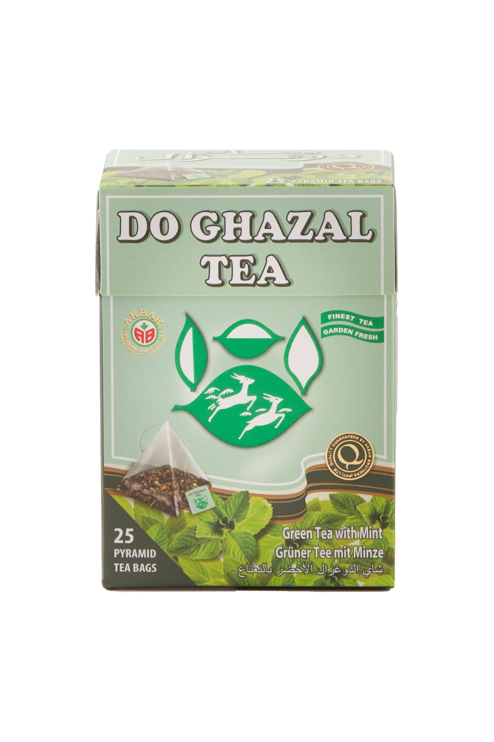 DO GHAZAL TEA GREEN TEA MINT 25 TEA BAGS PACK OF 6