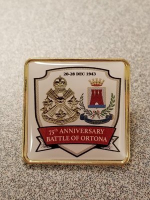 75th Anniversary Ortona Pin