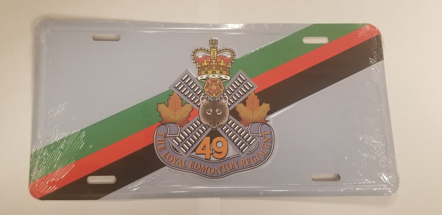 Regimental License Plate