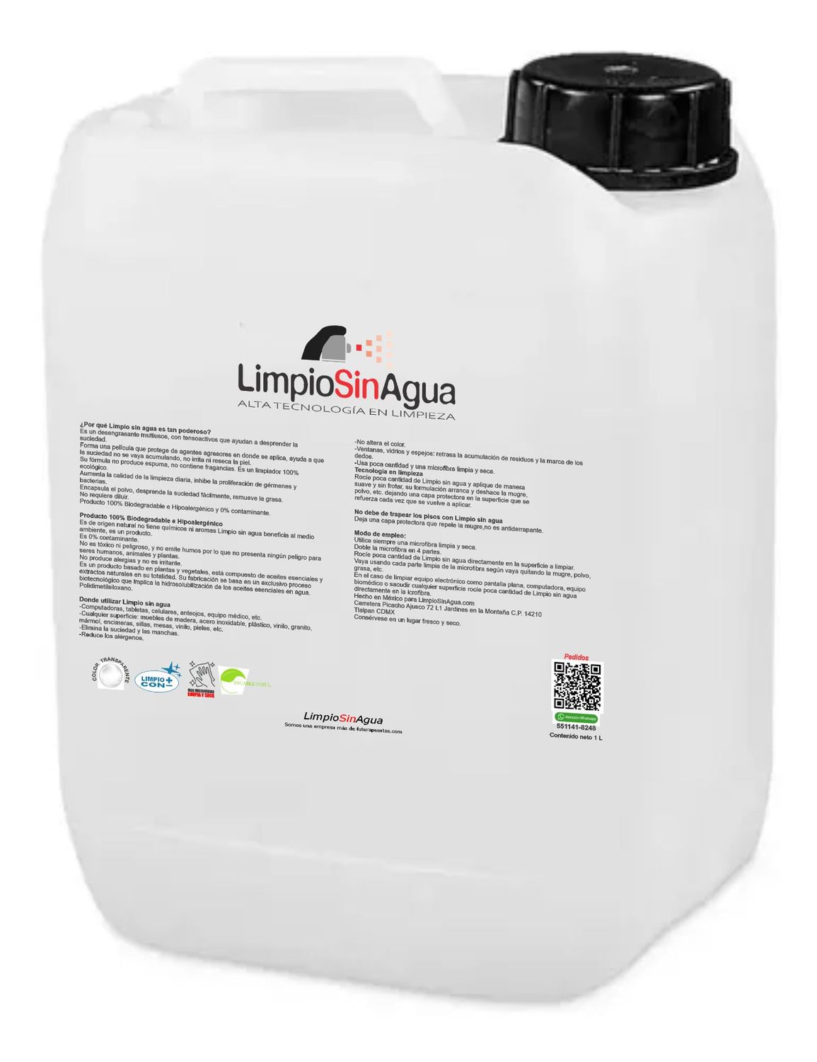 7.- Limpio sin agua