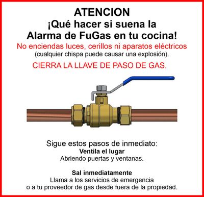 Alarma de FuGas. No requiere de Internet ni de WiFi.