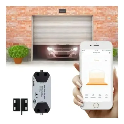 CocheraWiFi. Desde tu celular puedes abrir y cerrar la puerta de tu cochera con solo presionar el botón virtual,