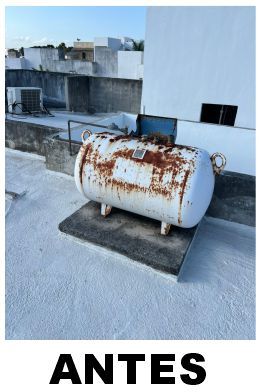 TG mantenimiento: Servicio de mantenimiento anticorrosivo para tanque de gas LP estacionario de uso residencial de hasta 300 litros.