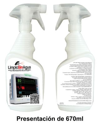 Limpio sin agua en atomizador de 670ml