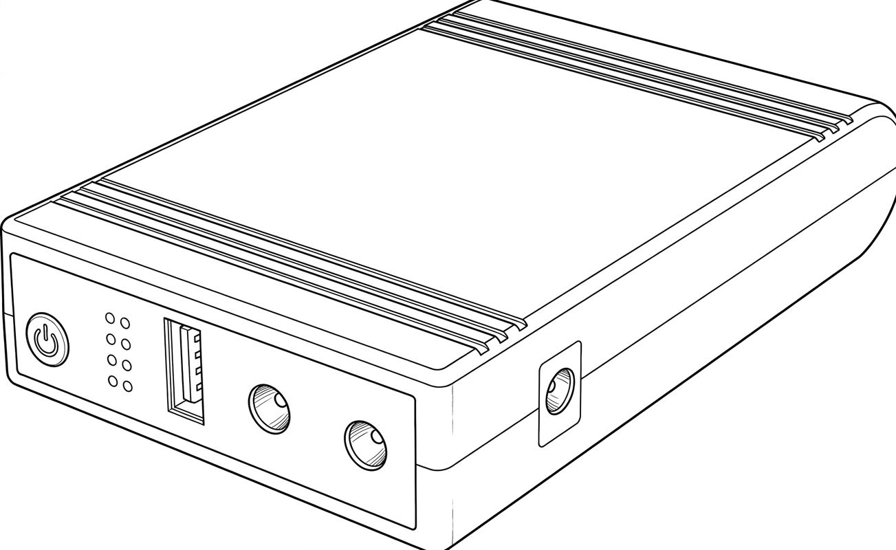 5.- Mini UPS No Break 8000 mAh.