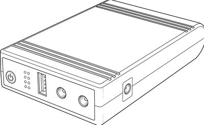 5.- Mini UPS No Break 8000 mAh.