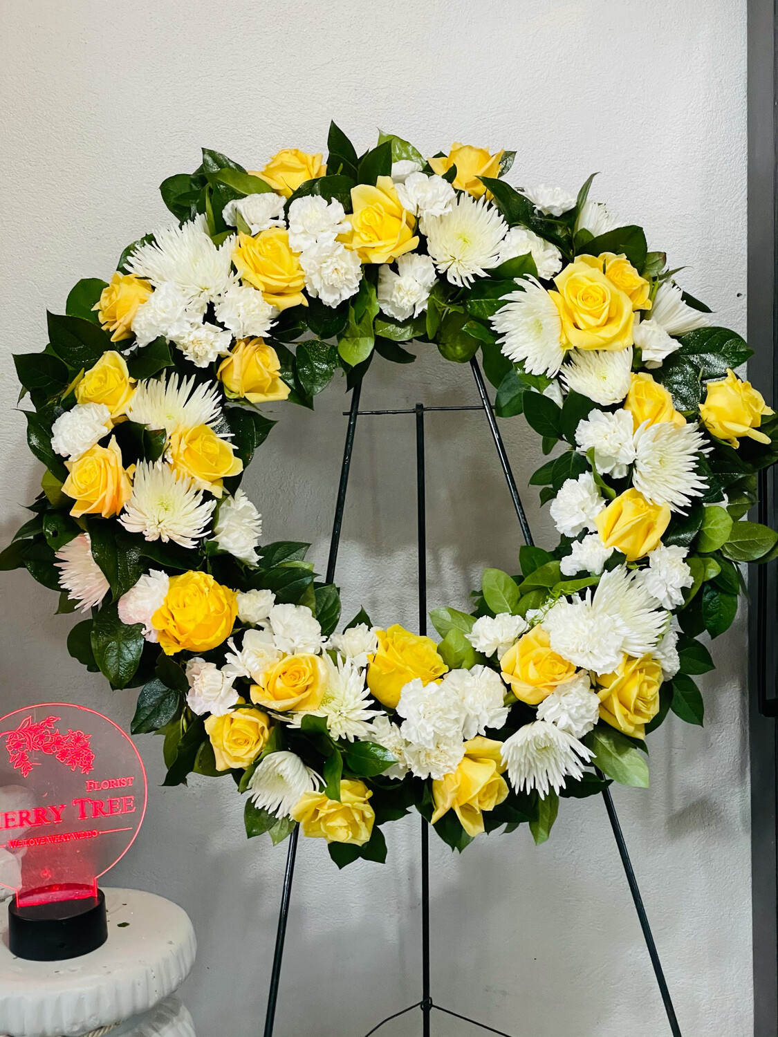 Sympathy #25 (Wreath Floral Arrangement)