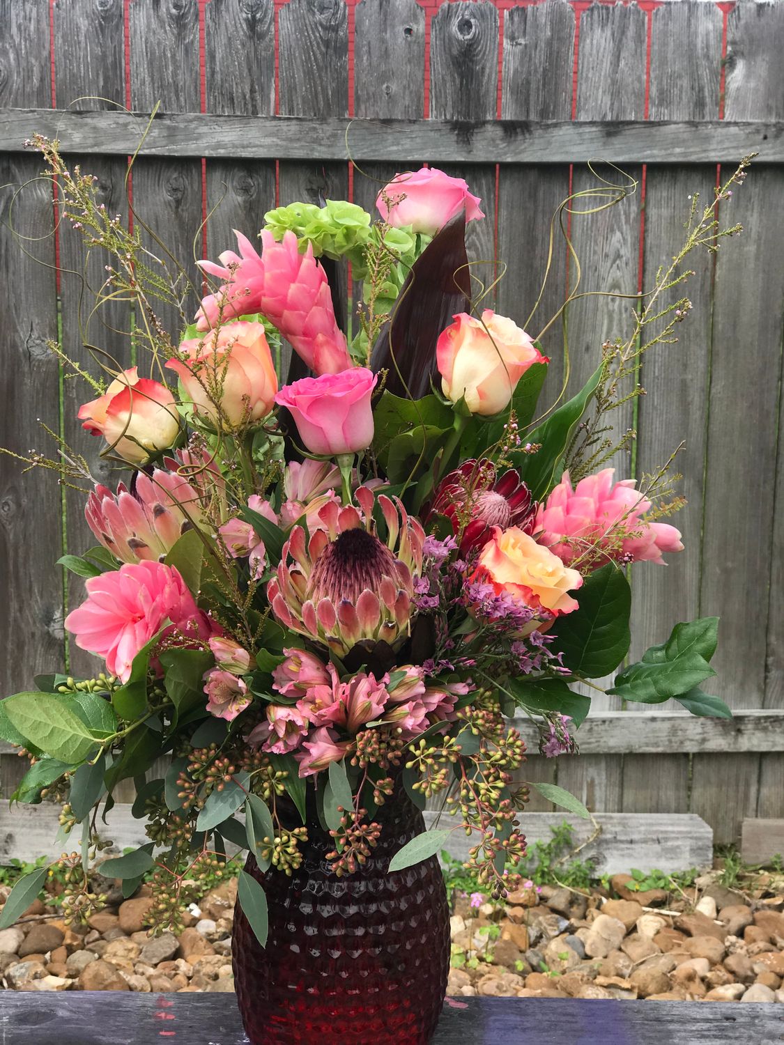 Rose and tropical mix pink