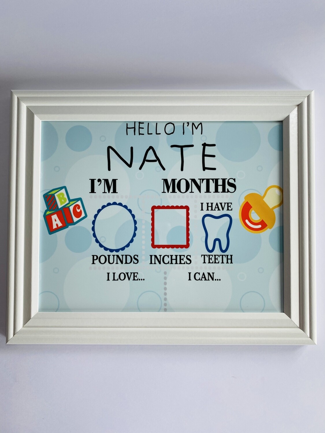 Baby First Months Board