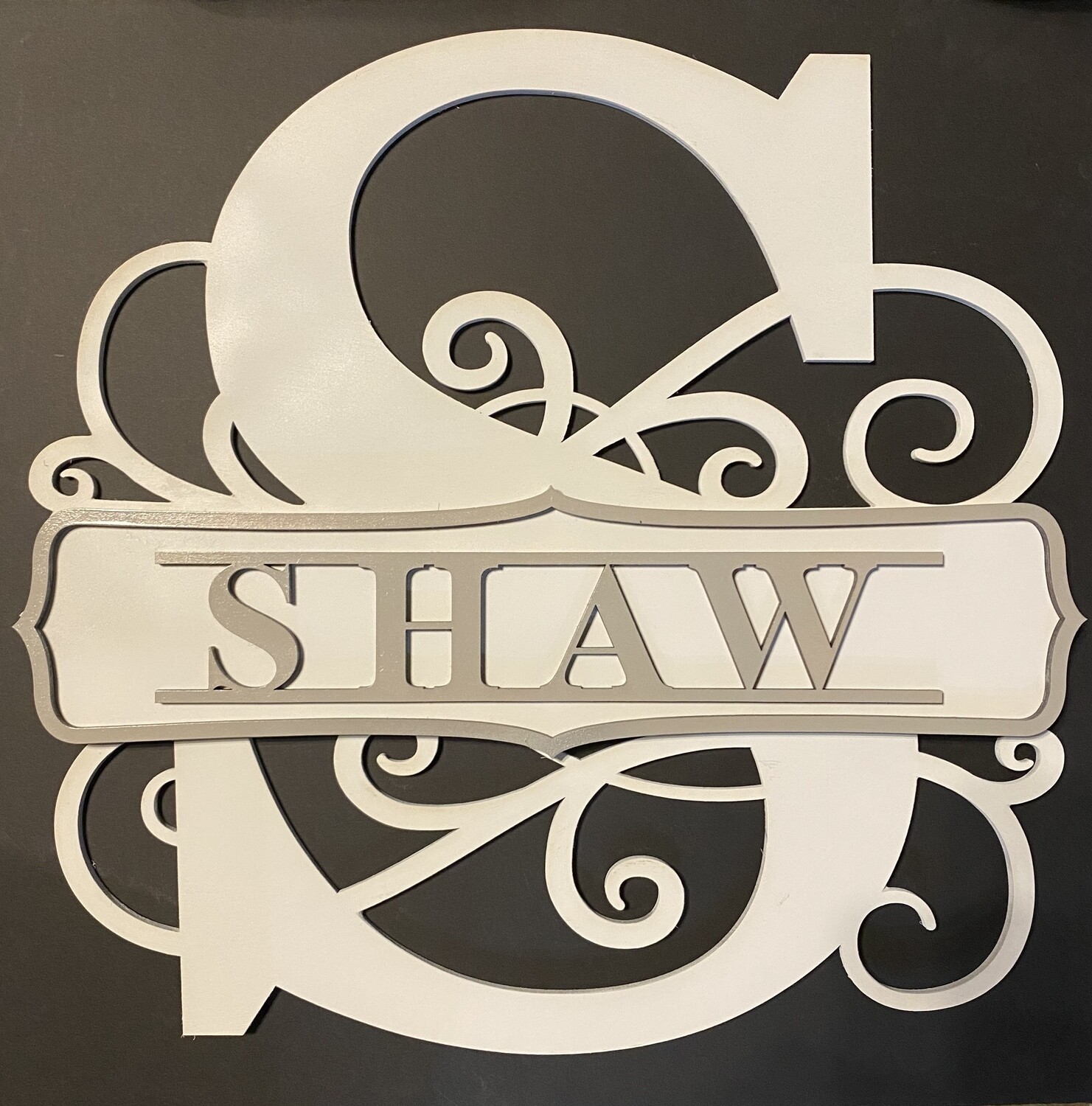 Monogram Door Wall Sign