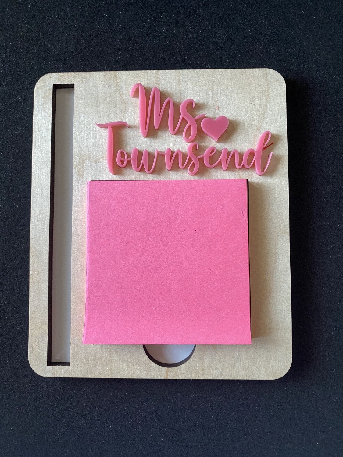 Sticky Note Pad and Pen Holder