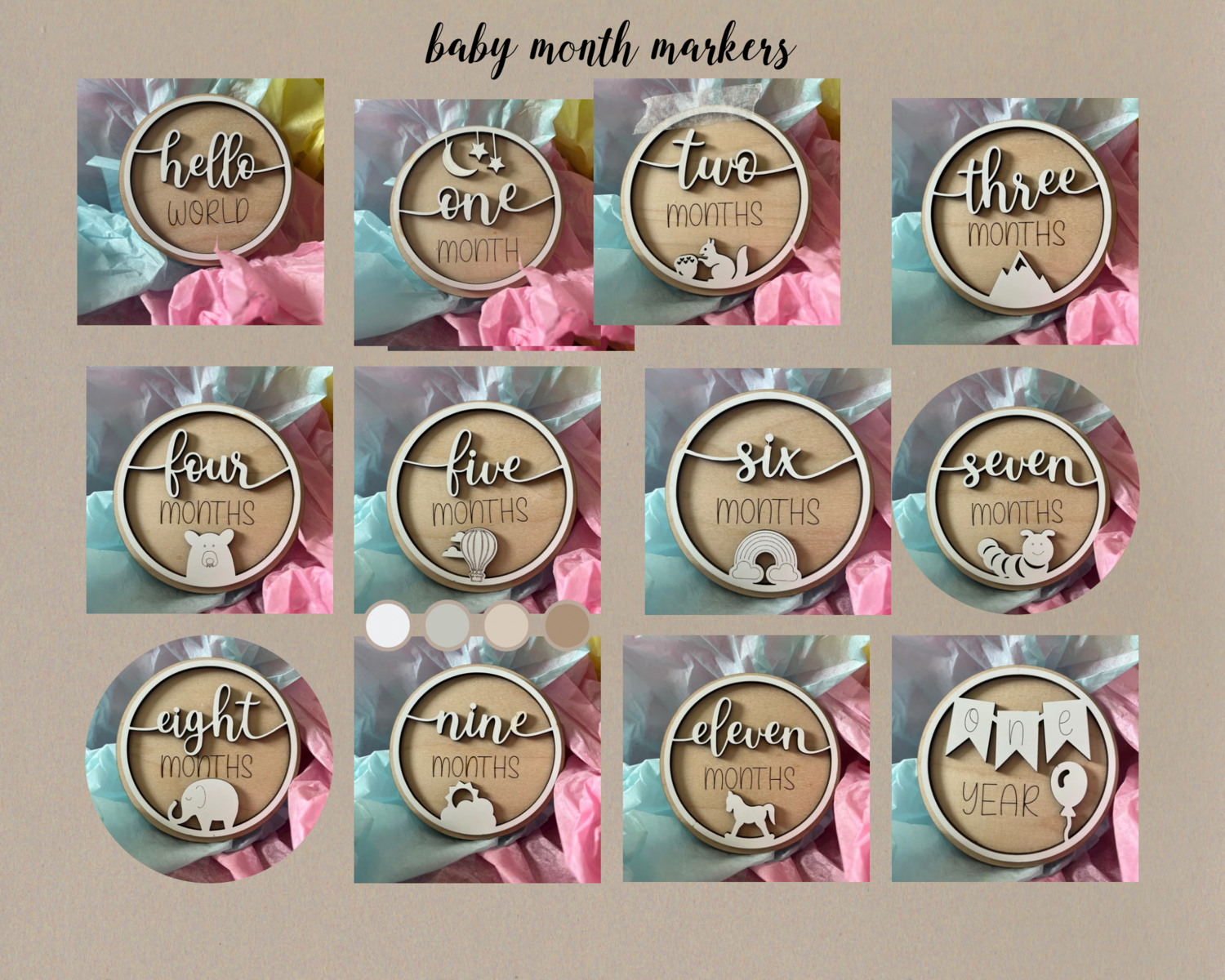 Baby Month Markers