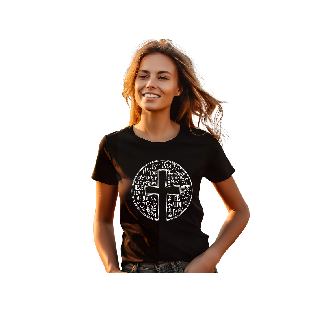 T-shirt Cross Circle