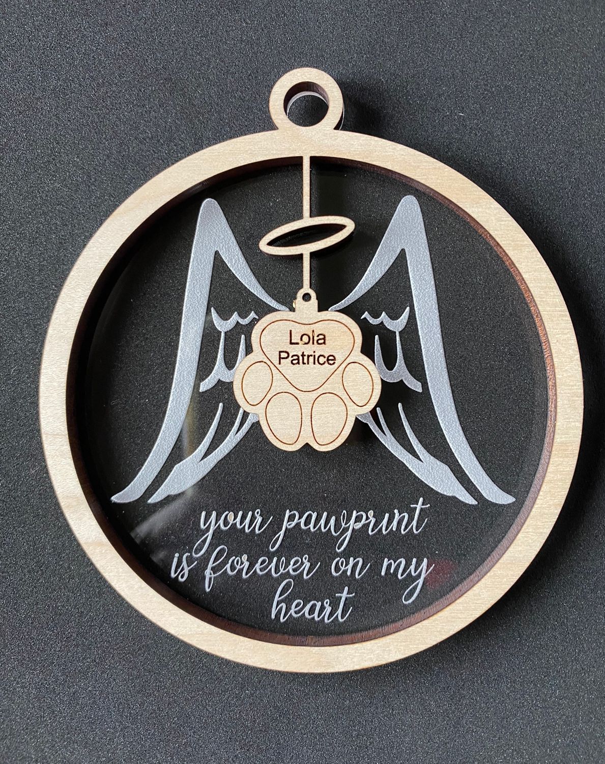 Pawprint ornament