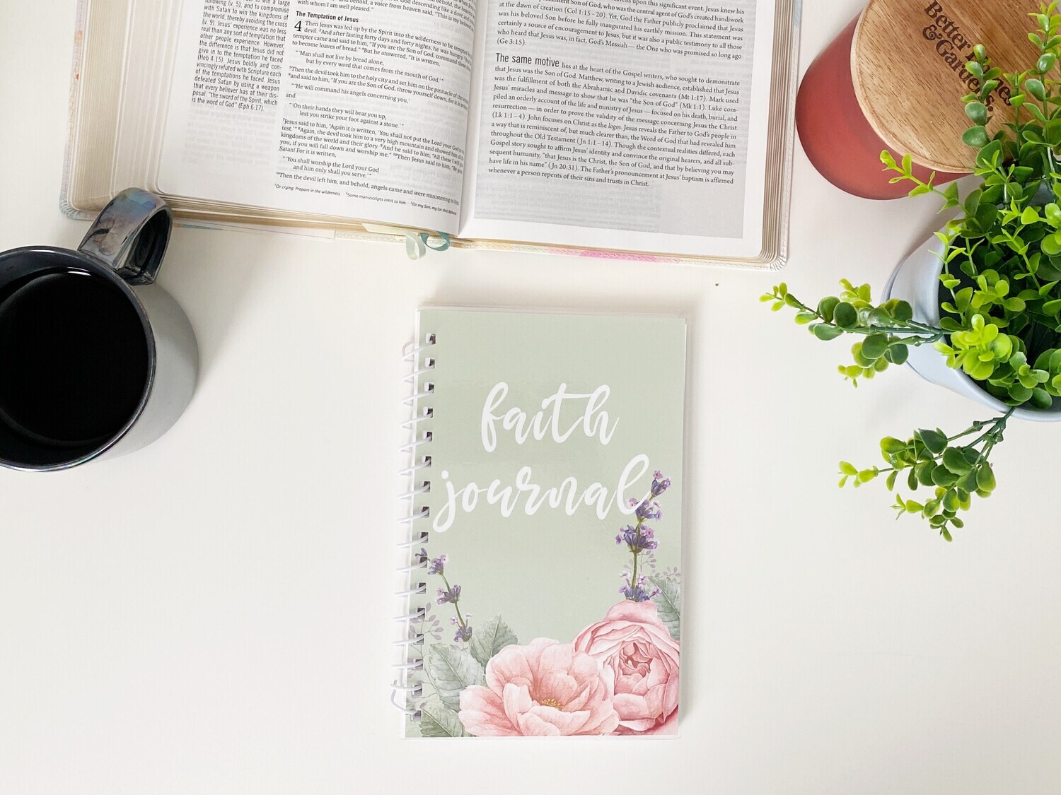 Faith Journal - Bible Study, Prayer, and Gratitude Journal