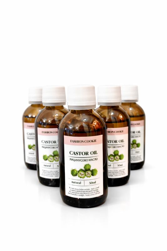 2 Bottles Cold-pressed Natural Castor Oil (2x50ml)